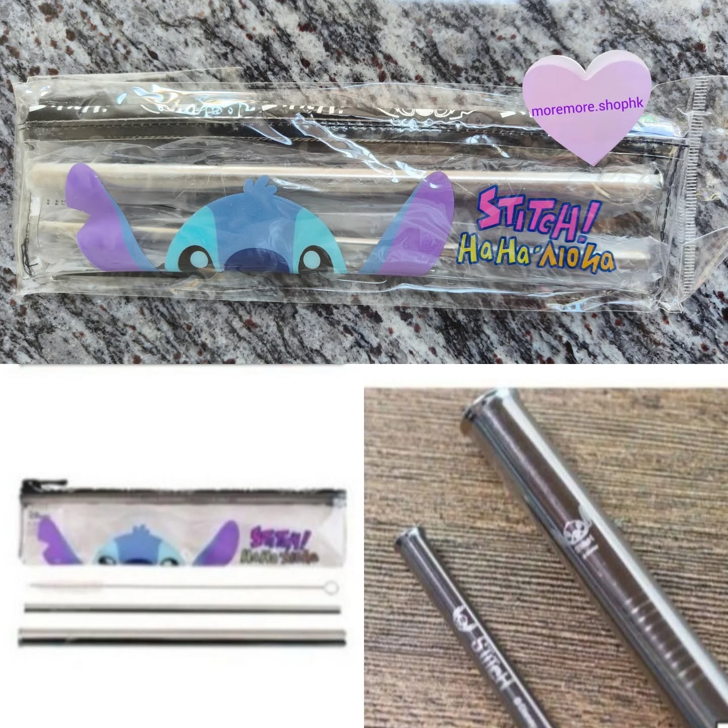 現貨💜正版💜史迪仔 304不鏽鋼飲管set😃