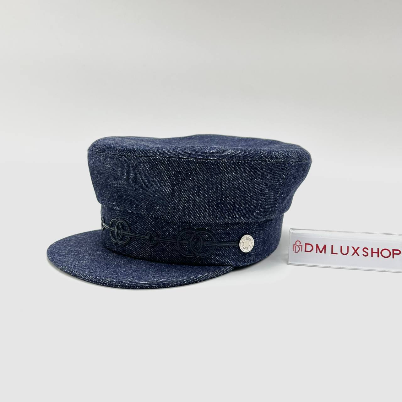 Hermes Blue Denim Cabourg Cricketis Cap