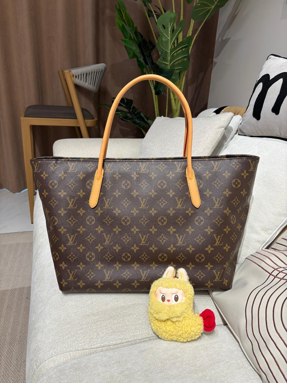 Lv Raspail MM Monogram Tote Bag 100%Authentic ,98%new ✅Dust bag