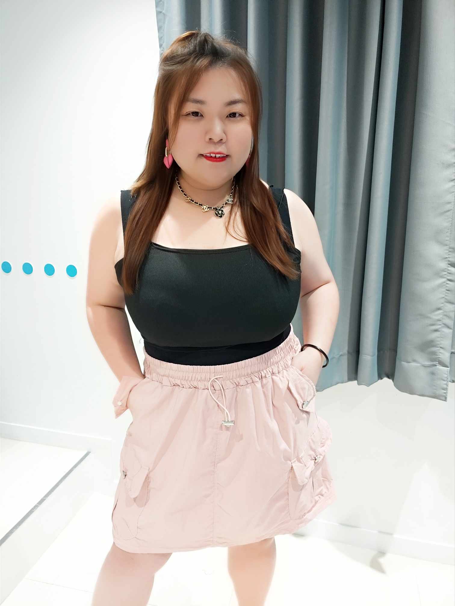 DSE02 绑带设计工装裤裙