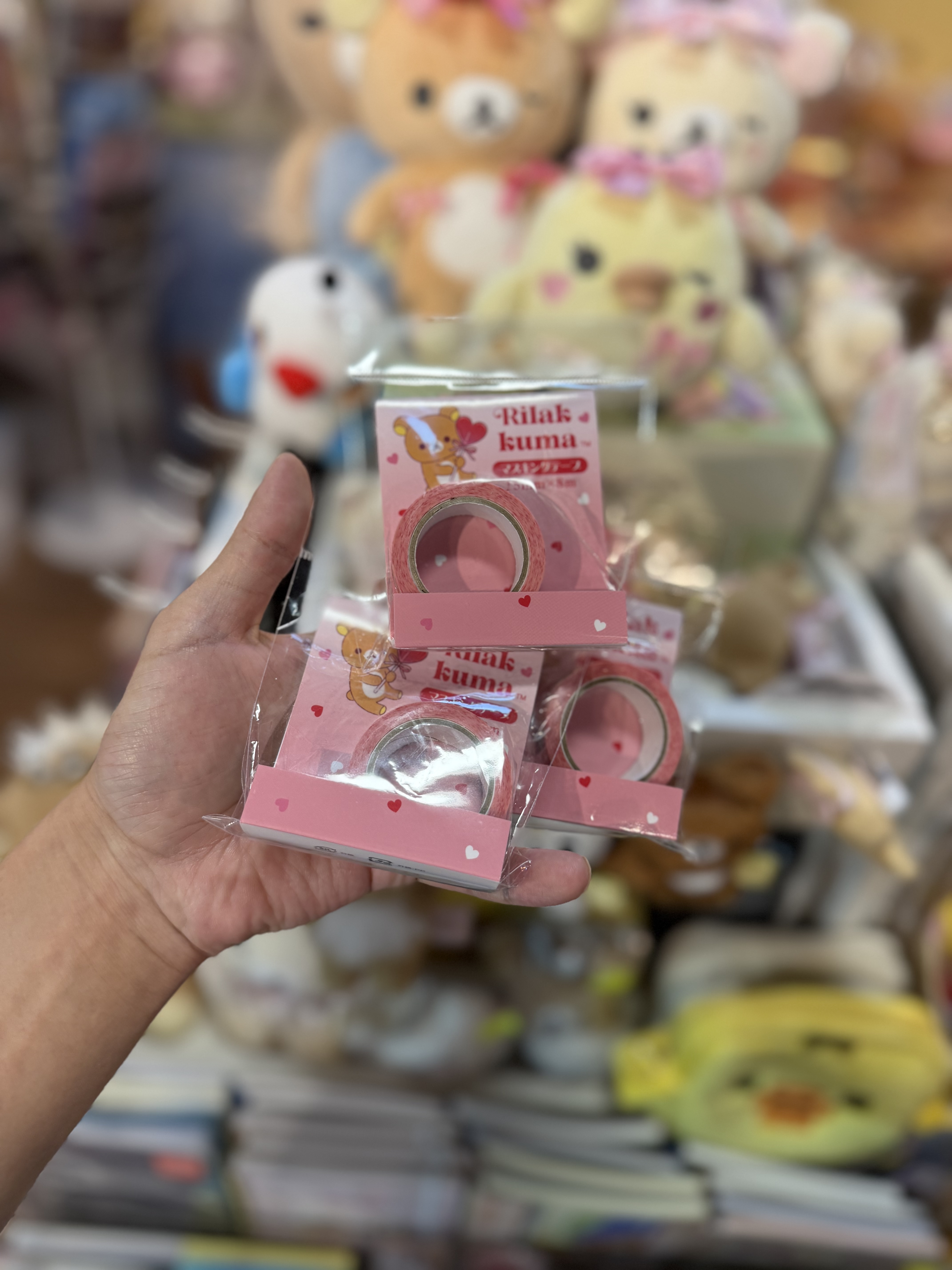 《現貨》全新日本專店限定 Rilakkuma情人節造型膠紙