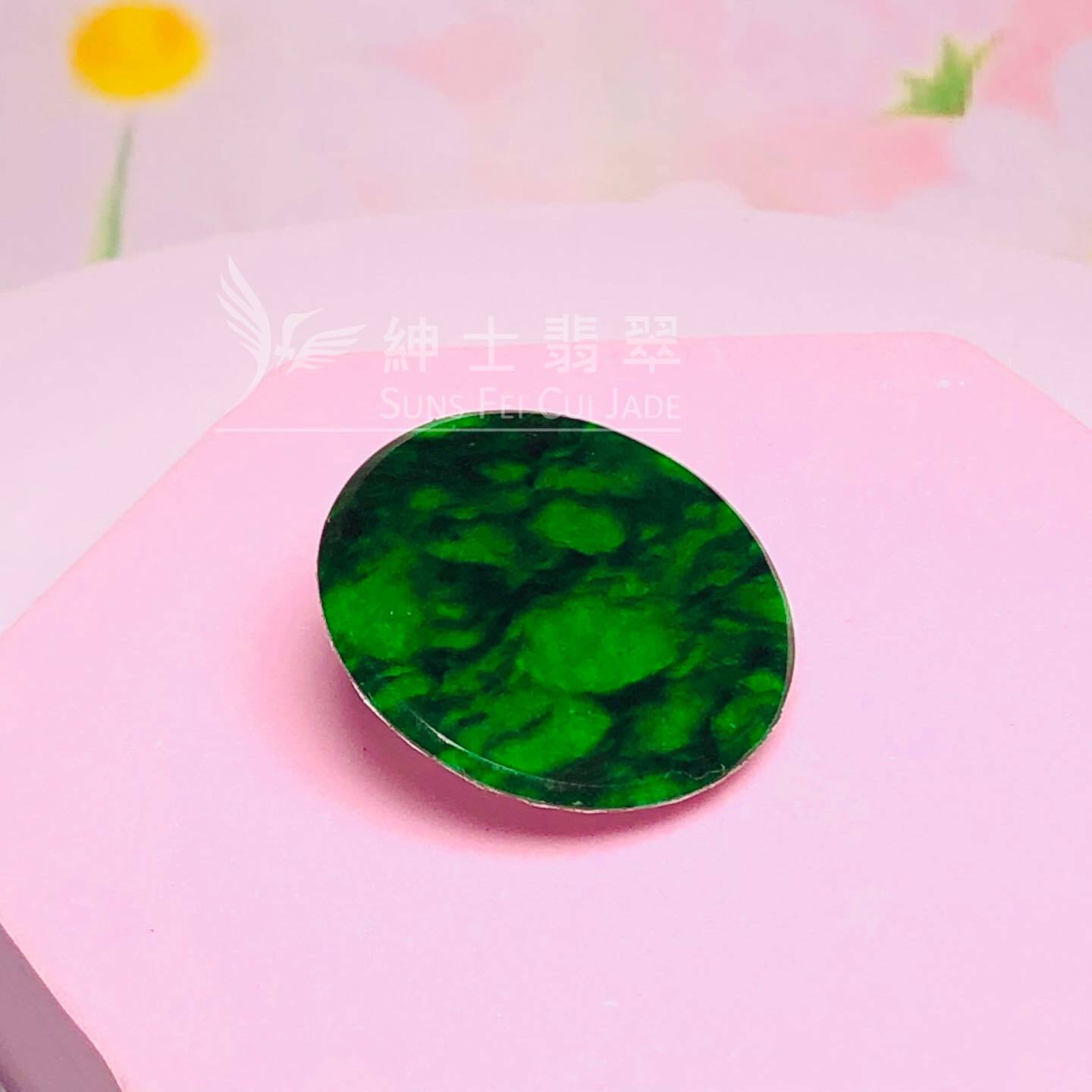 豹紋花青圓牌 - 7