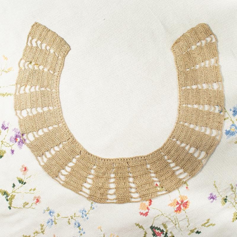 Vintage Mid-Century Handmade Lace Collar from Germany(NA0790)