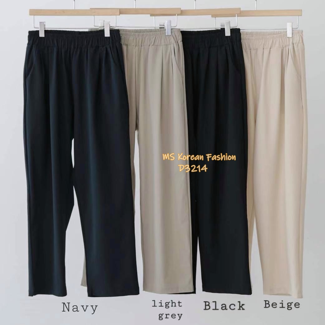 D3214 韓國🇰🇷冰涼料休閒褲