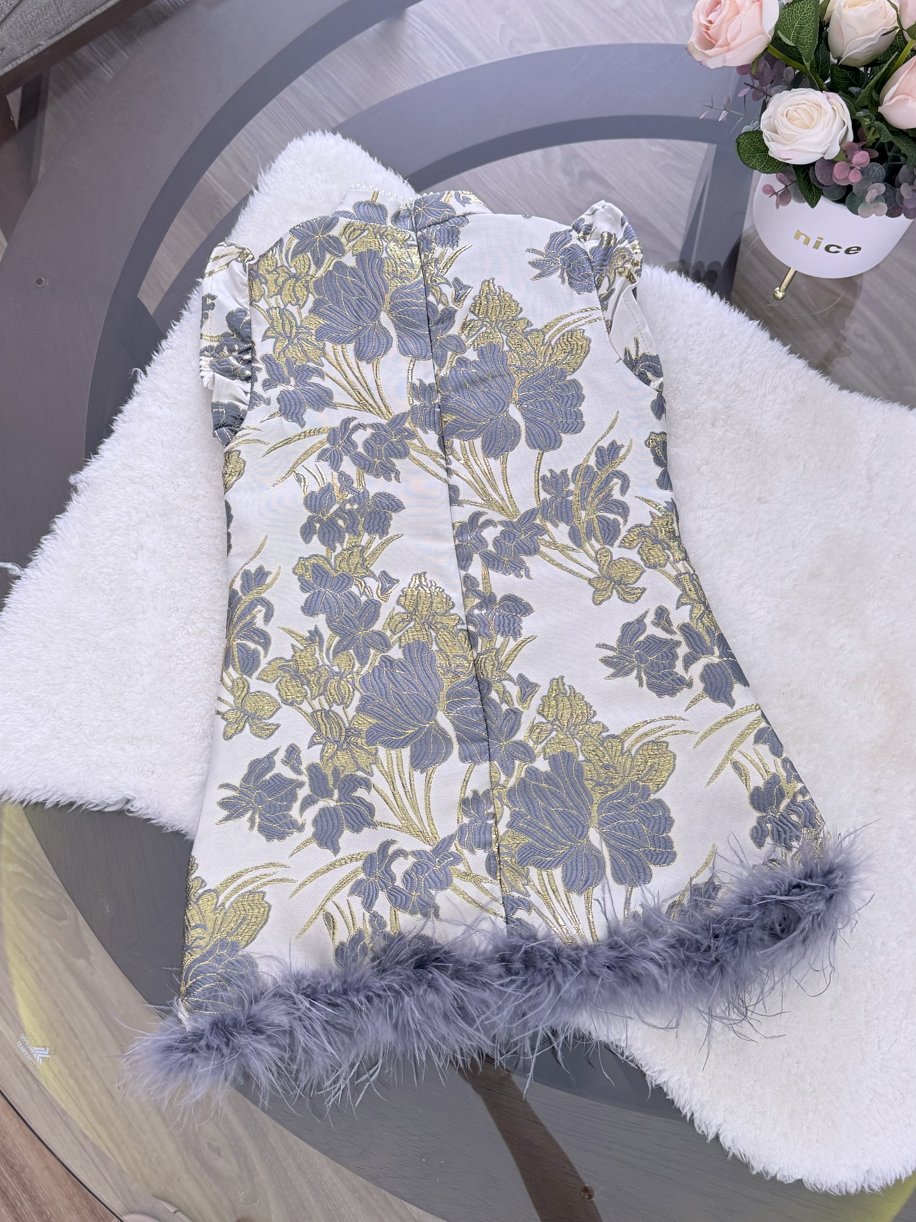 Andrea Oriental Furry Dress (Little Girl/Daughter)