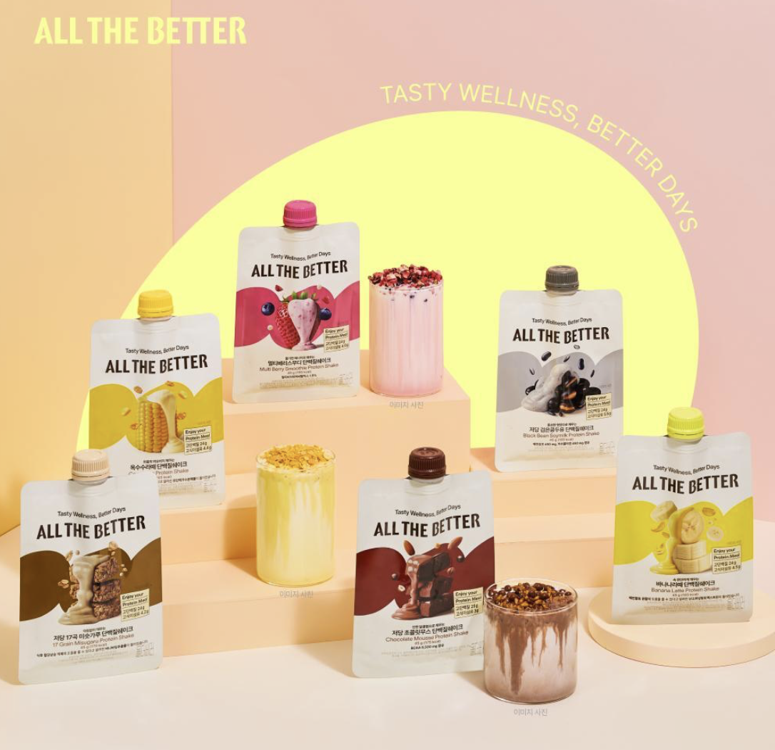 限時優惠｜韓國 ALL THE BETTER 高蛋白 代餐奶昔 2包/套｜Protein Shake