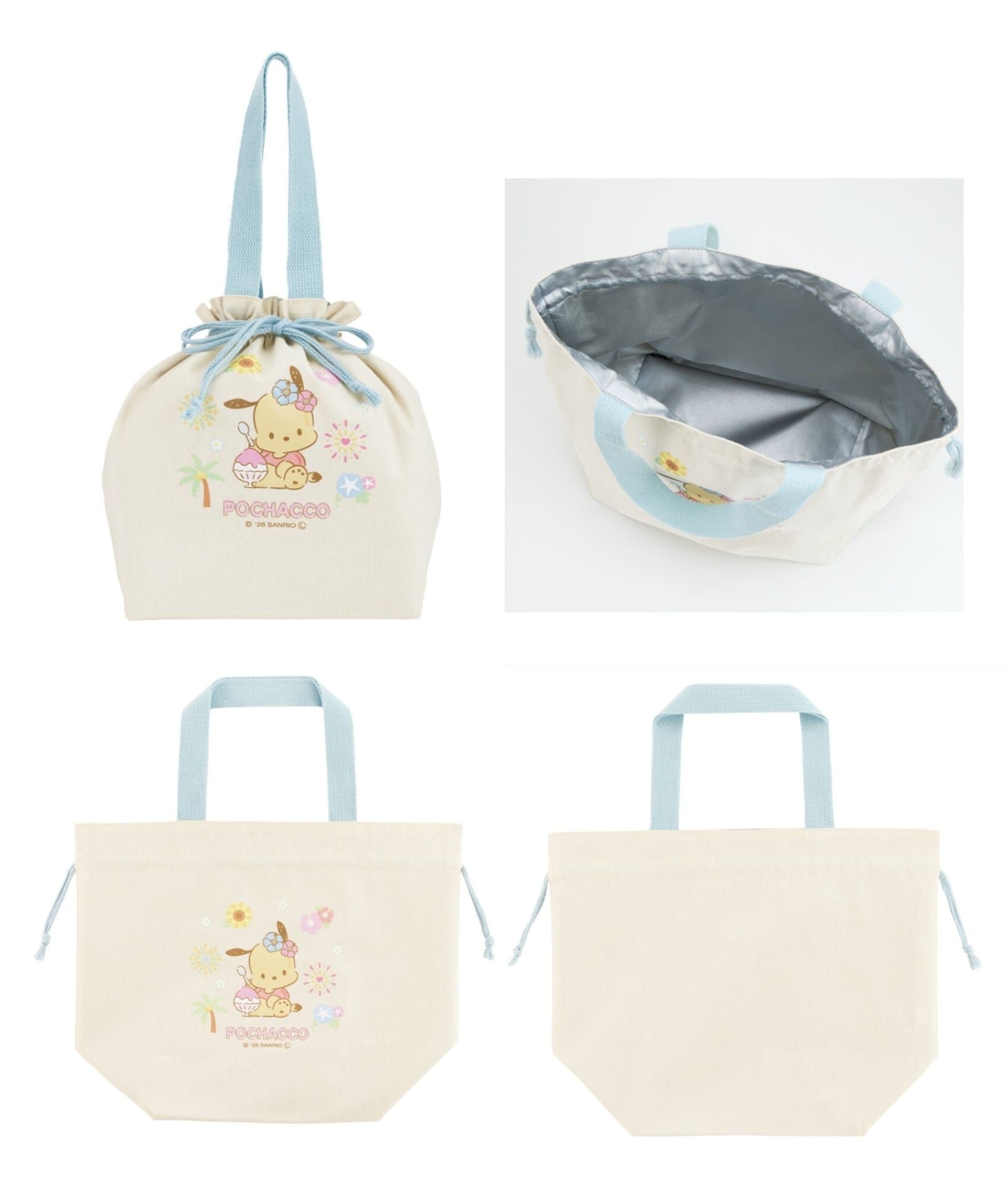 日本直送Sanrio Characters曬黑保溫保冷束口提袋