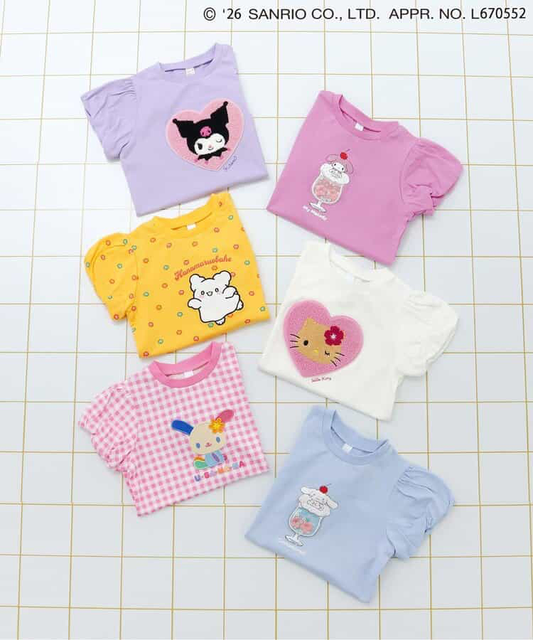 🇯🇵預訂 日本直送🇯🇵Apres les cours x Sanrio系列六色人物刺繡貼花泡泡袖上衣