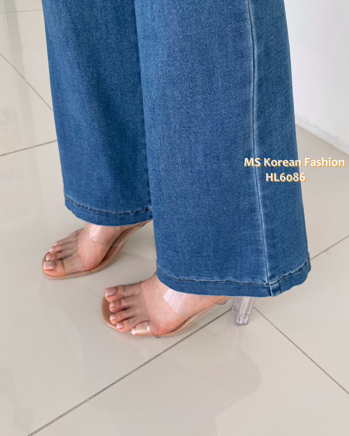 HL6086 韓國🌼Howluk春版牛奶面料喇叭牛