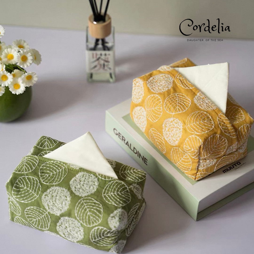 Cordelia森林之葉刺繡紙巾套
