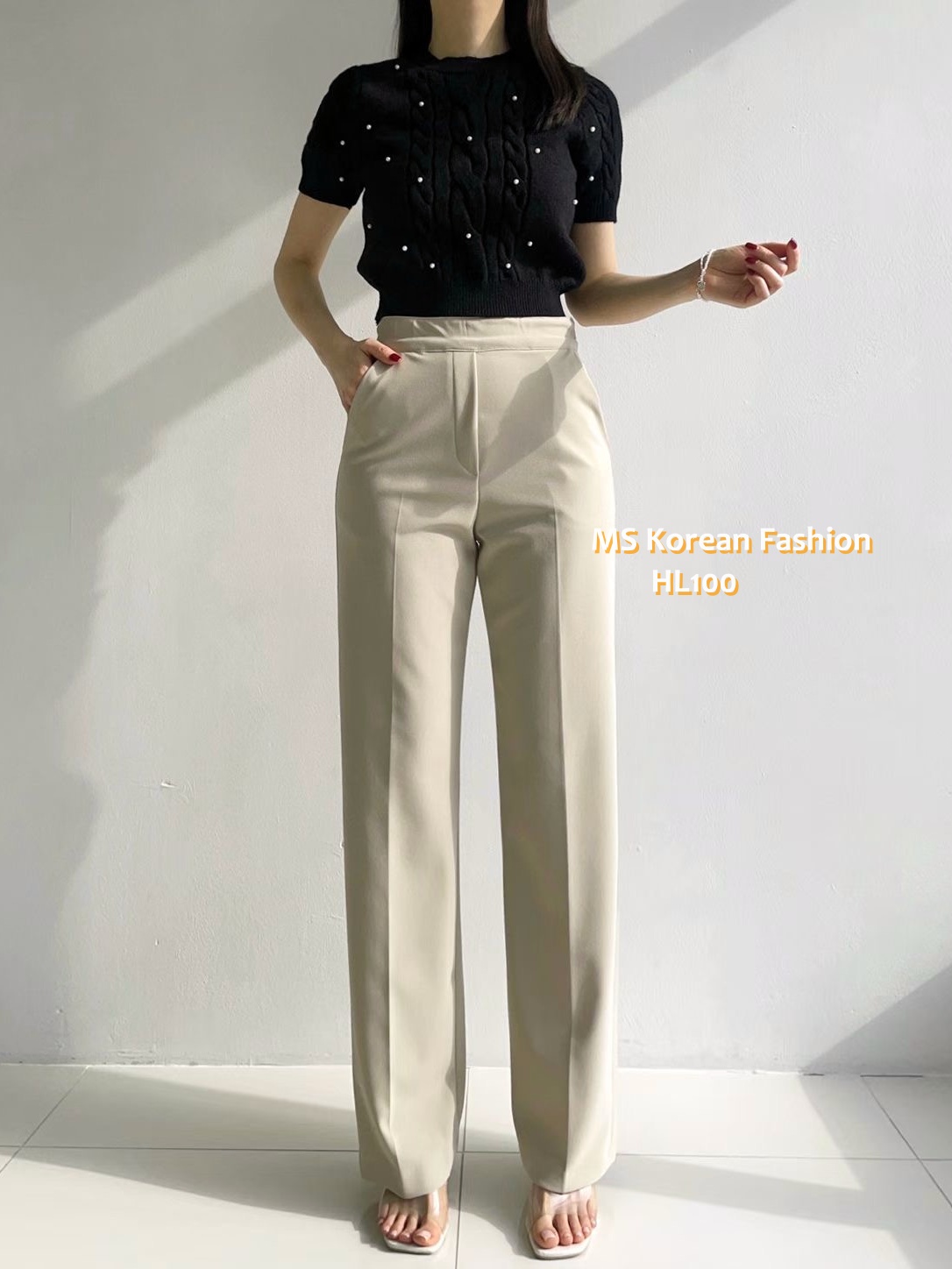HL100 韓國🌼Howluk春版直筒西褲