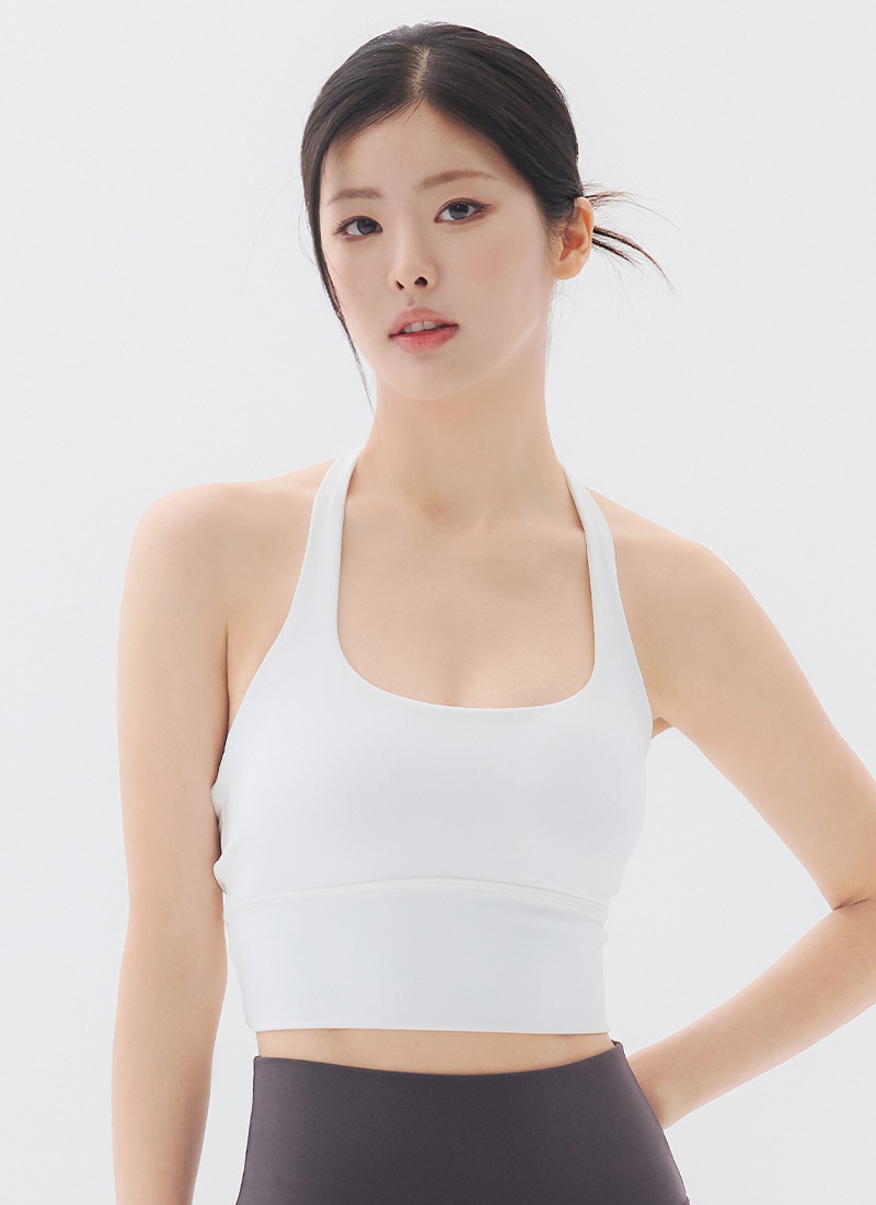  預購_ Lycra Halter Twist Bra Top by Lux wear