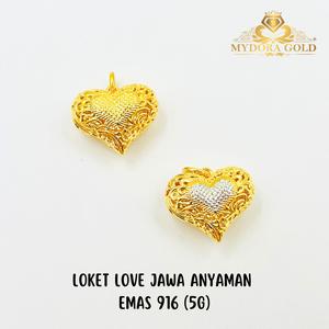 MYDORA Loket Love Jawa Anyaman (5G) l EMAS 916/22K