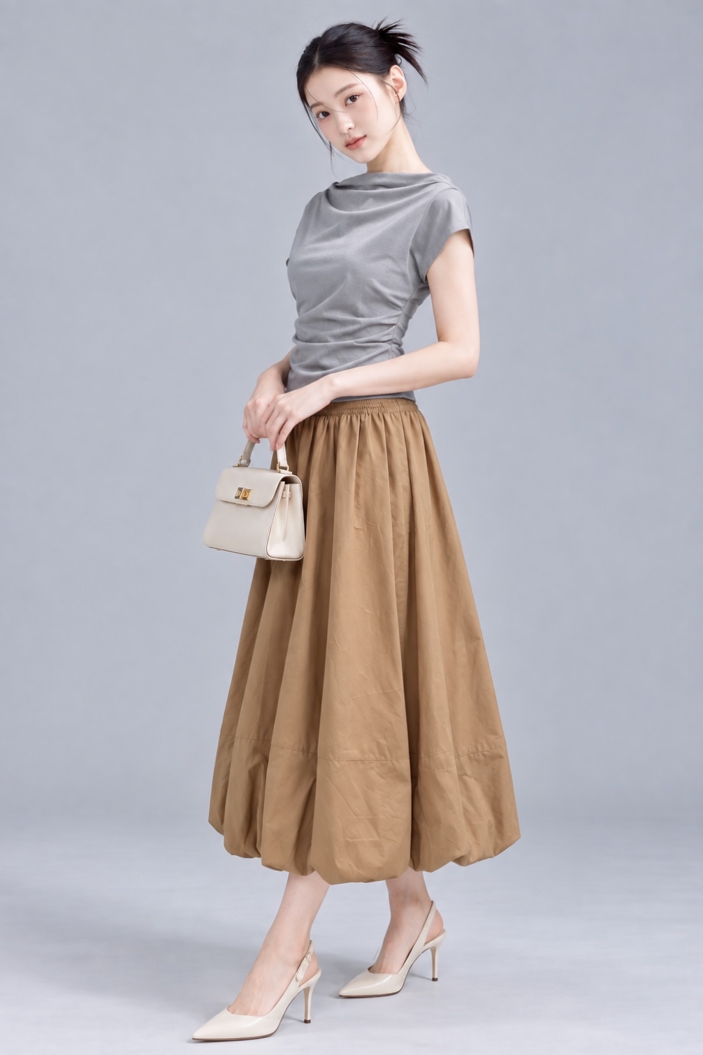 309941 Sculpted Drape Blouse