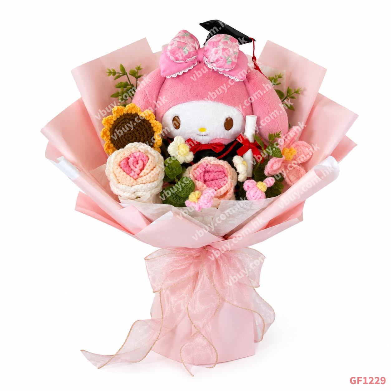 My Melody 畢業公仔花束 Sanrio My Melody Graduation Bouquet 畢業花束 香港 Vbuy 