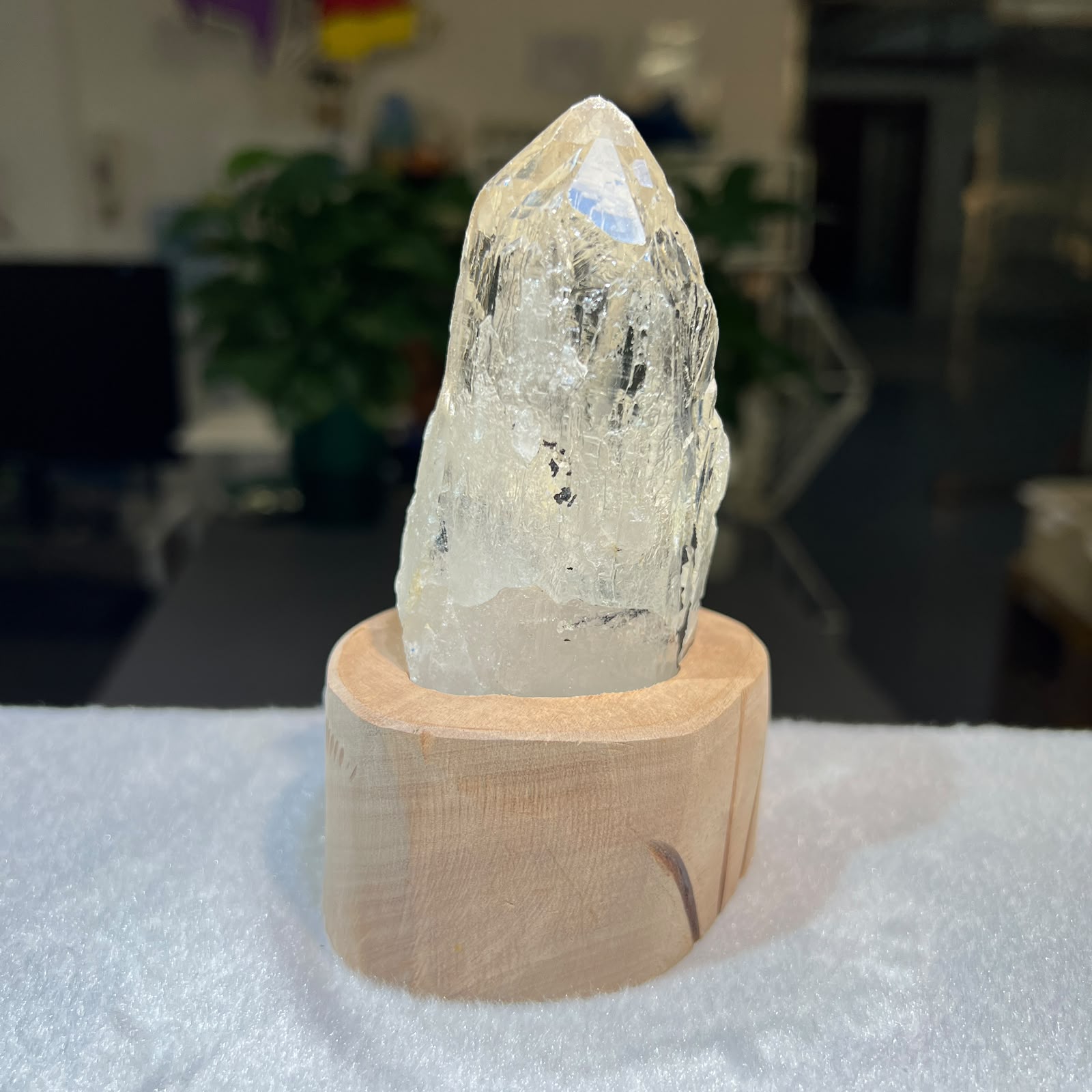 白水晶柱 (連座)