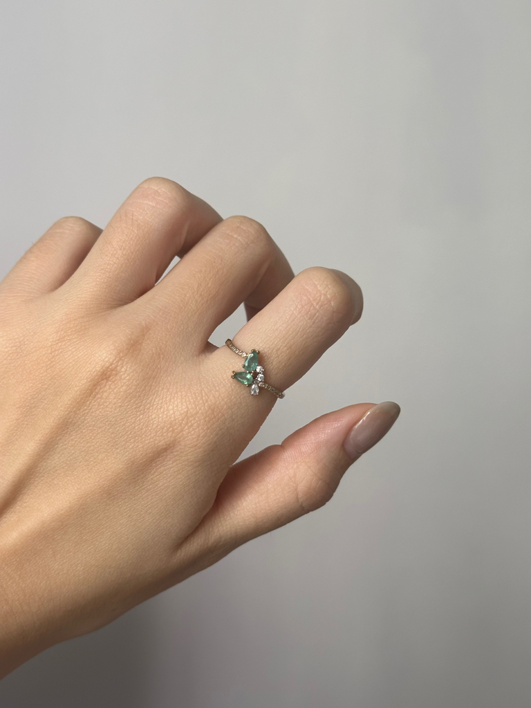 祖母绿戒指 ｜ Emerald RingS925