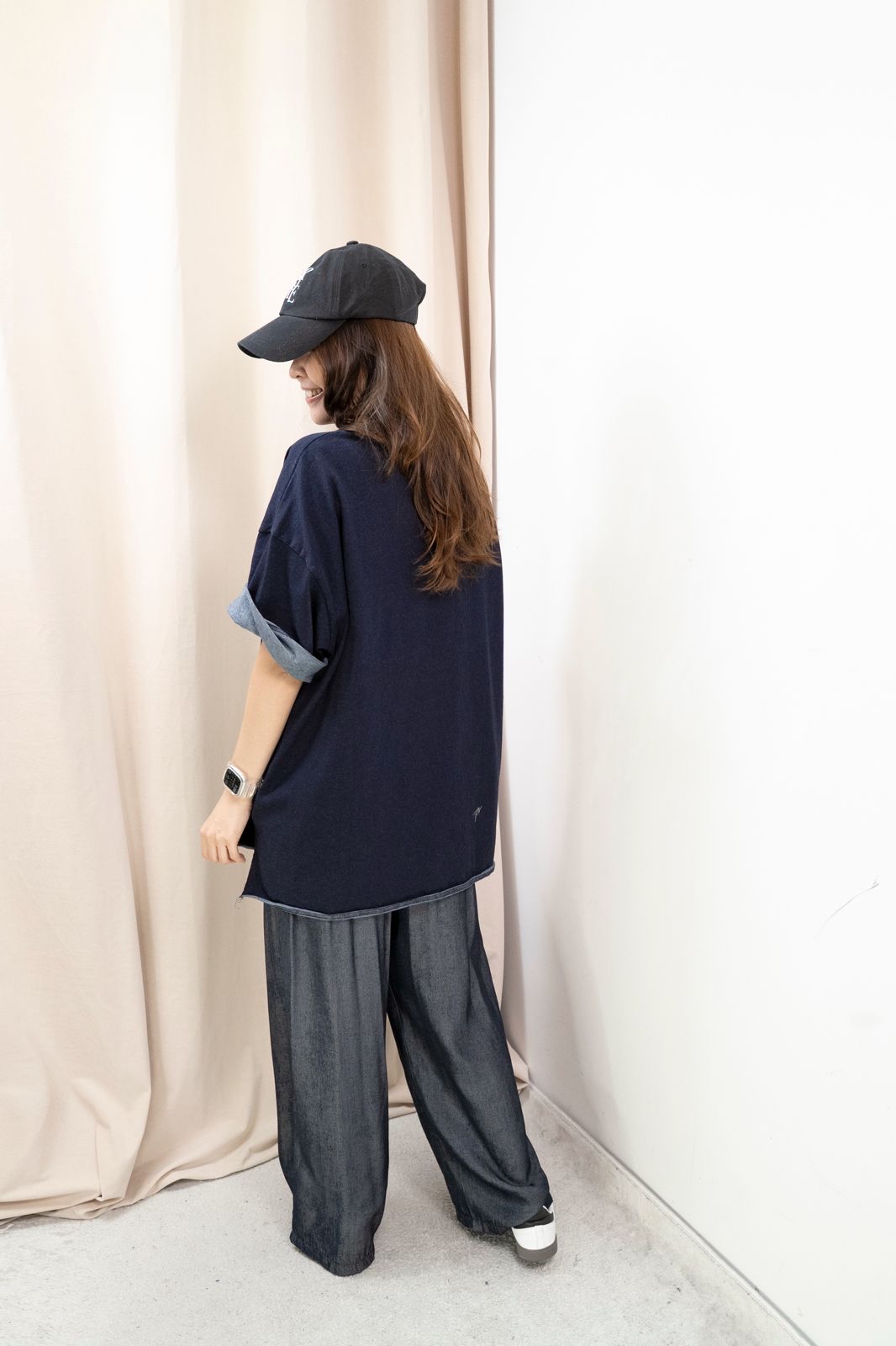 Oversize 牛仔Top（牛仔藍色）
