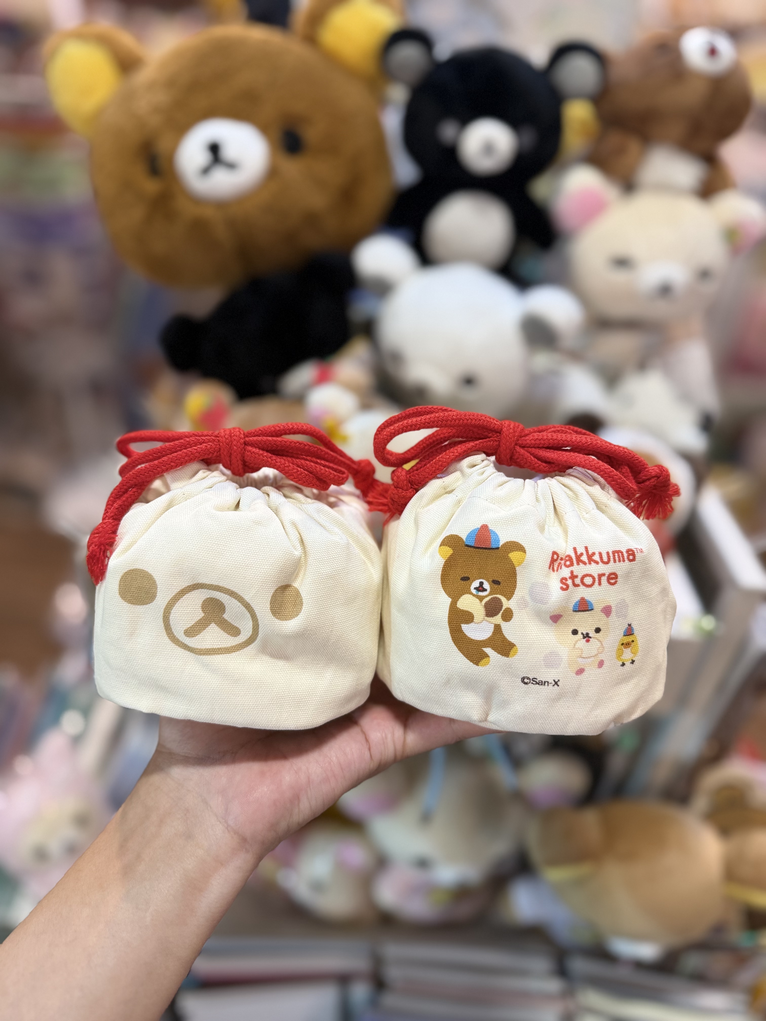 《現貨》全新日本Rilakkuma神戶/橫濱專店限定中華造型索袋