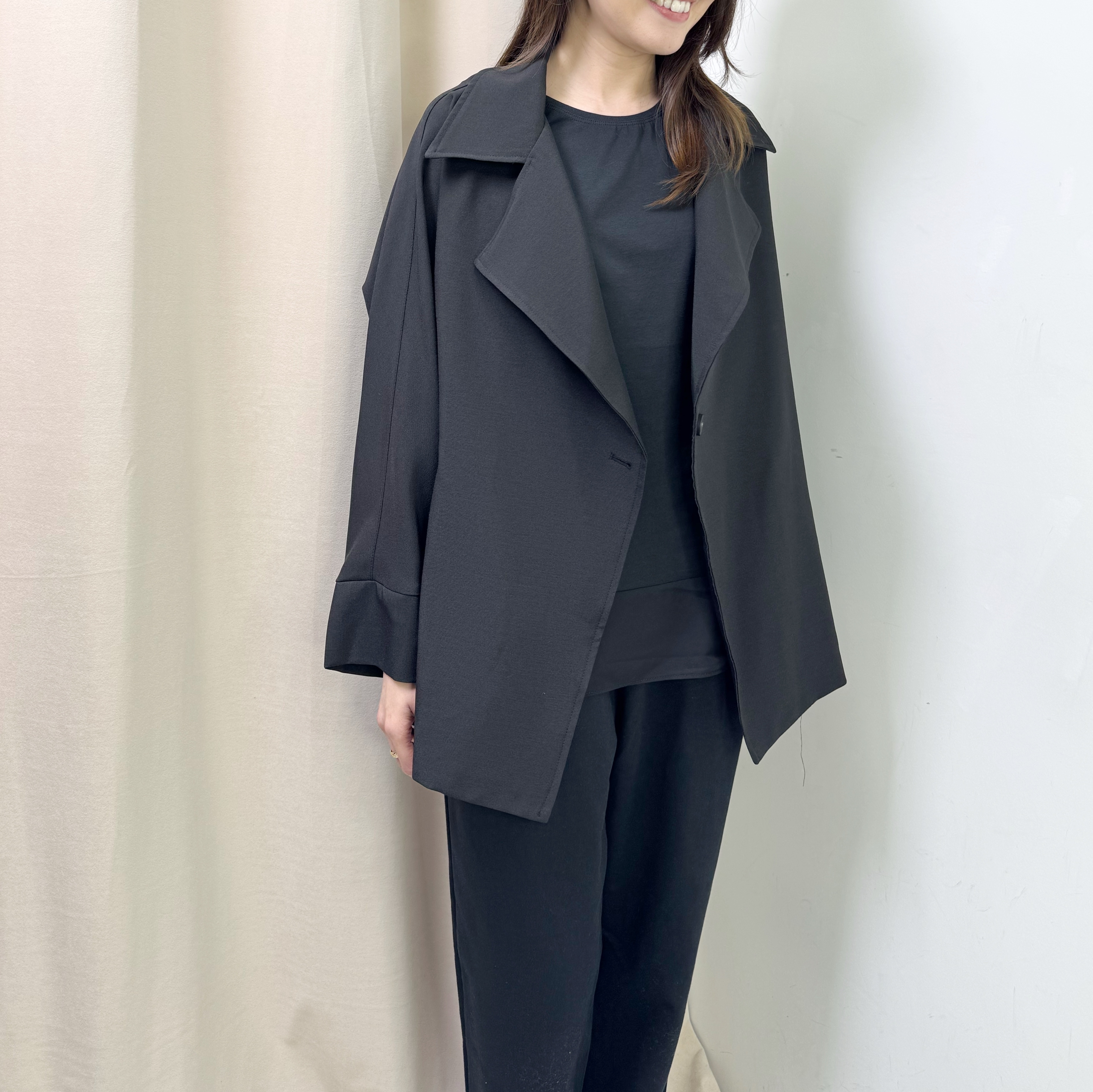 拼雪紡下襬背心（4色）