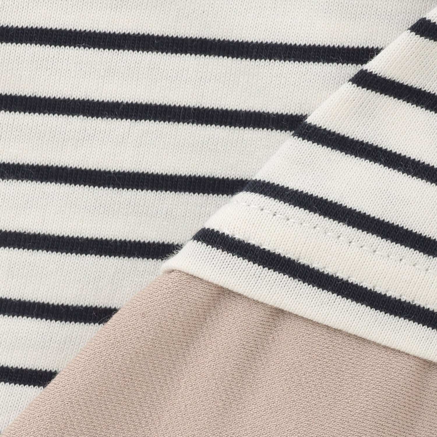 🇯🇵預訂 日本直送🇯🇵Petit Main x TeddyBear 兩色小熊刺繡水手領假兩件條紋長袖連身服