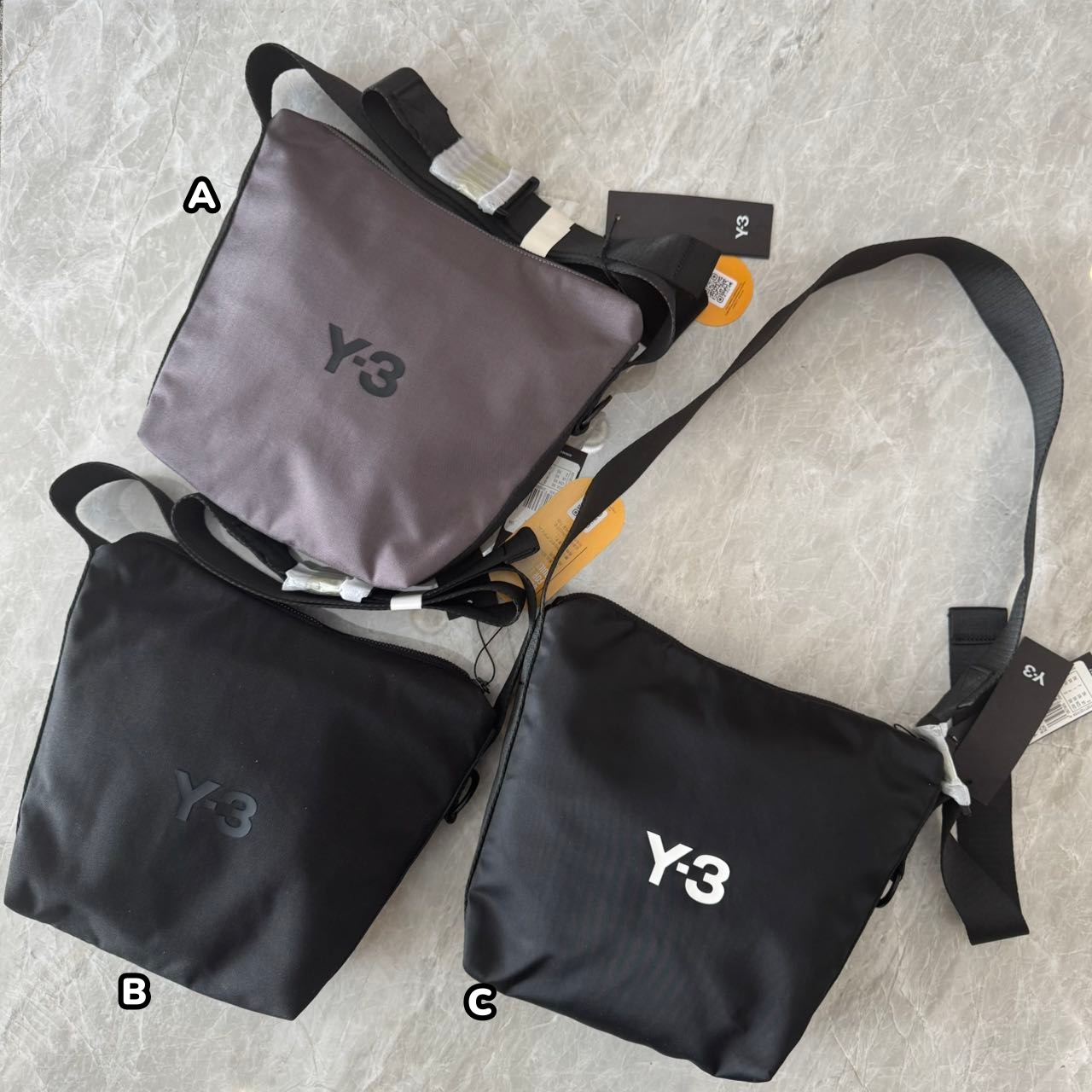 Y-3 buckle-fastening messenger bag