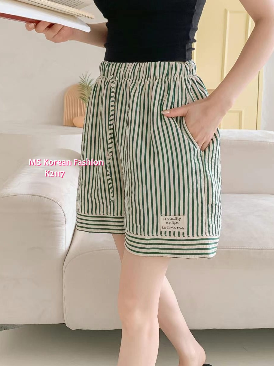 K2117 韓國🇰🇷條紋短褲仔