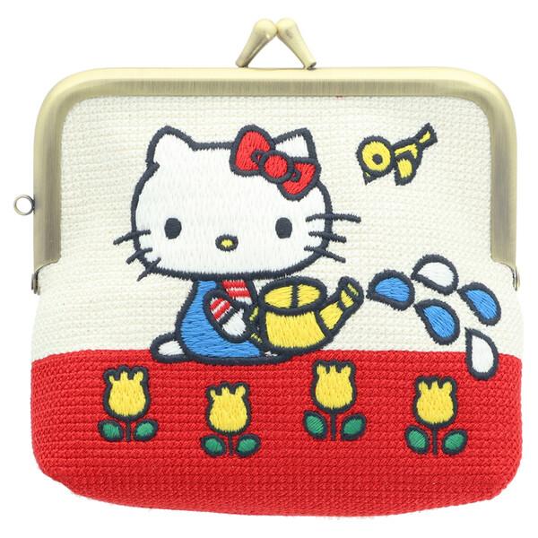 Hello Kitty刺繡口金包
