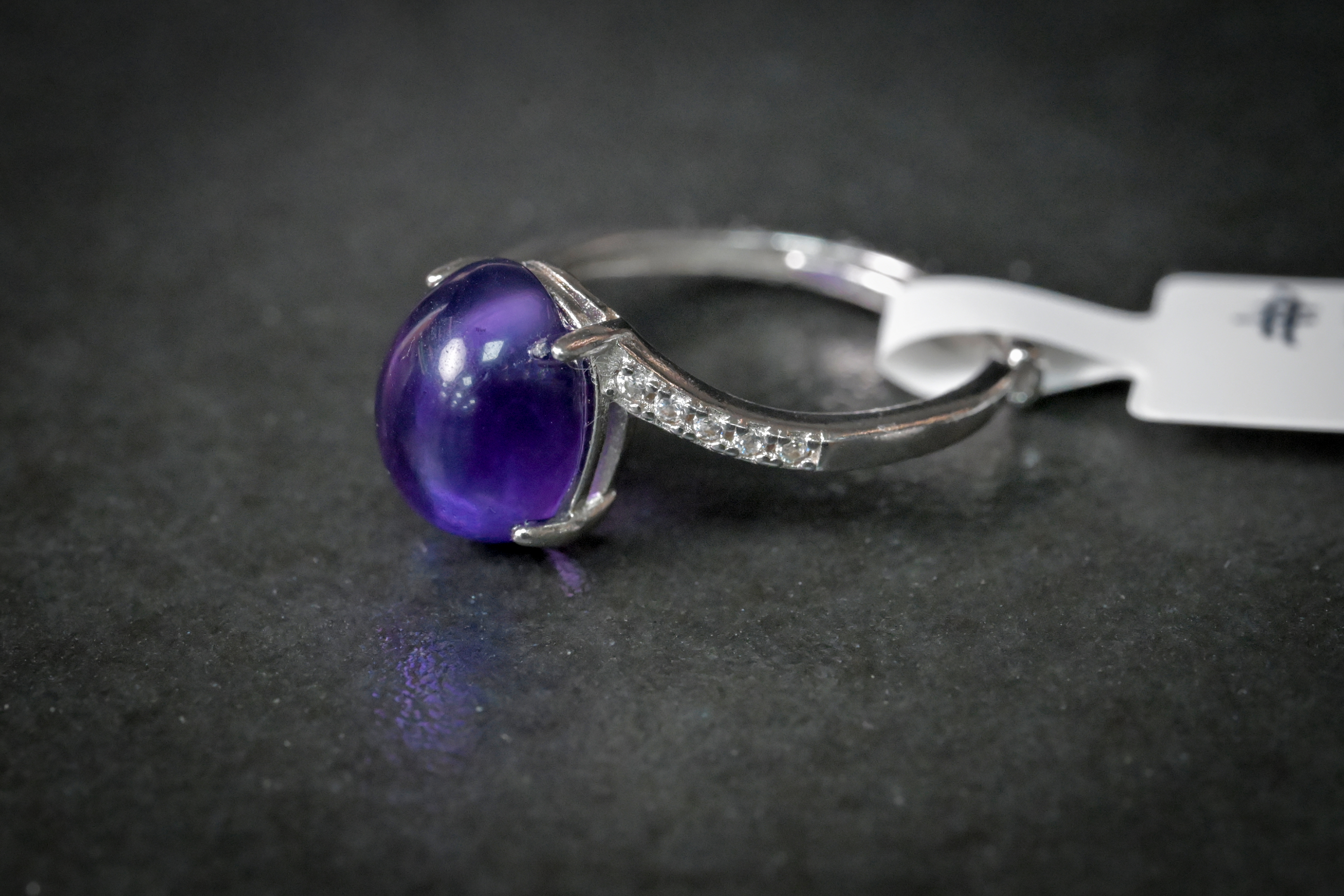 紫水晶純銀戒指#030｜日信水晶 身心工房｜Amethyst Sterling Silver Ring #030