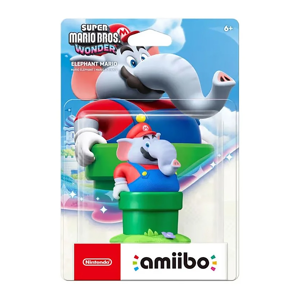 (預訂訂金 $100) (總價 $135) (行版) Nintendo Switch amiibo 大象瑪利歐 (超級瑪利歐兄弟 驚奇) NS (Elephant Mario)