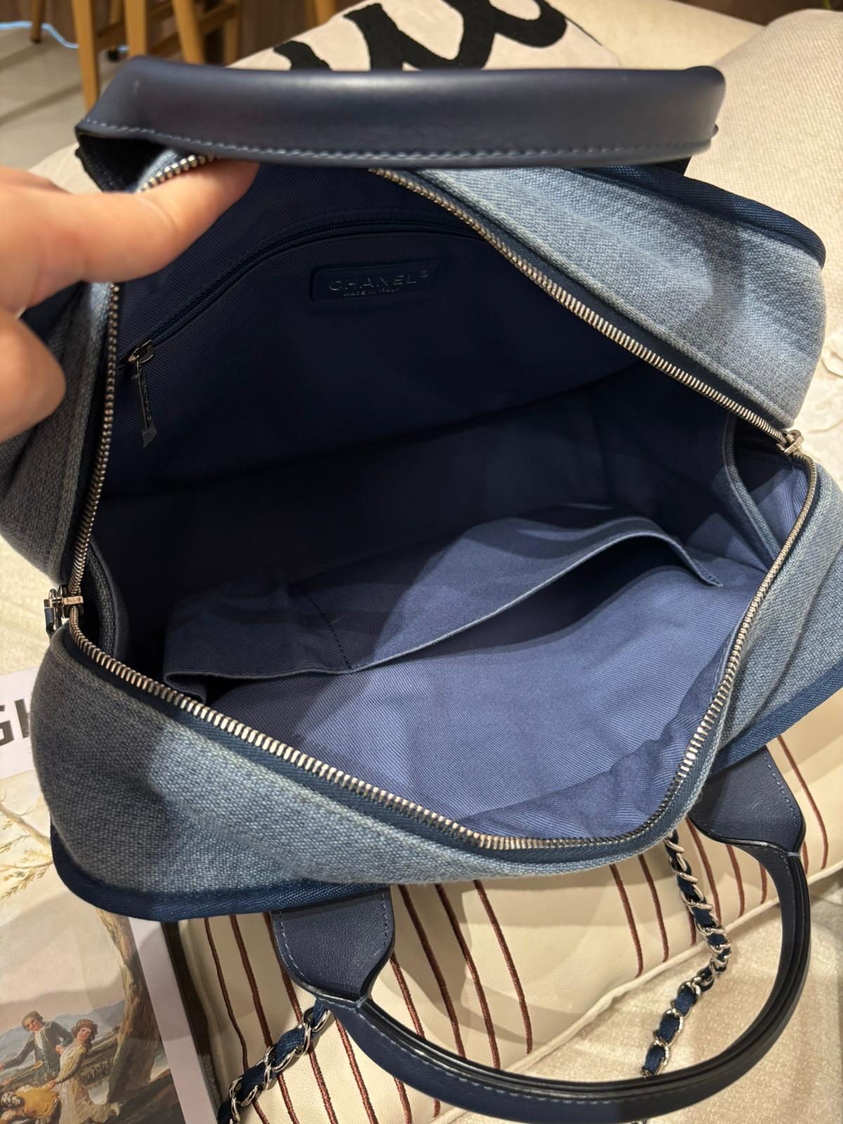 Chanel Deauville Boston 2Way Bag 100%Authentic,93%new✅20card✅dust bag 