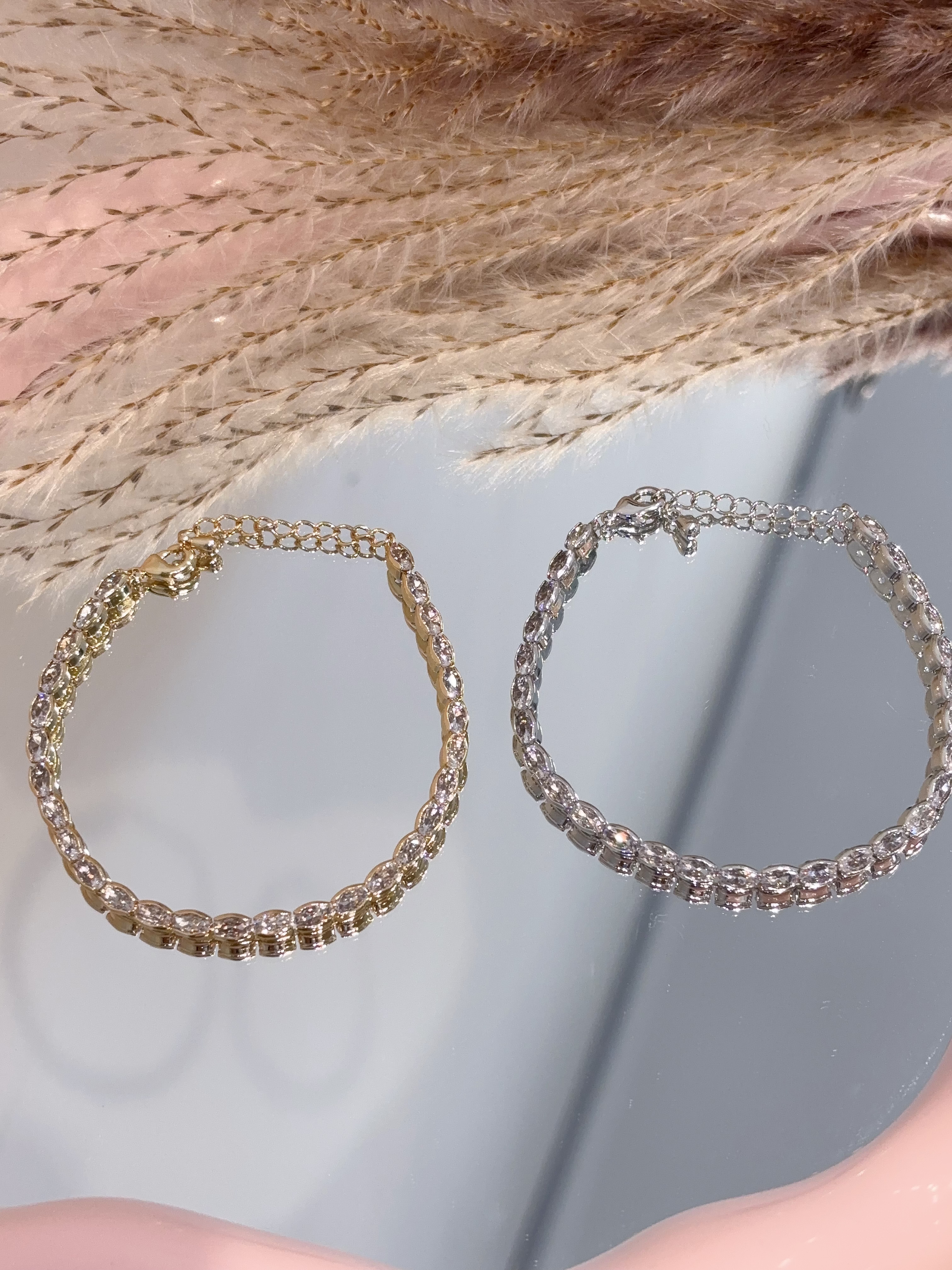 日常百搭简约钻石手链