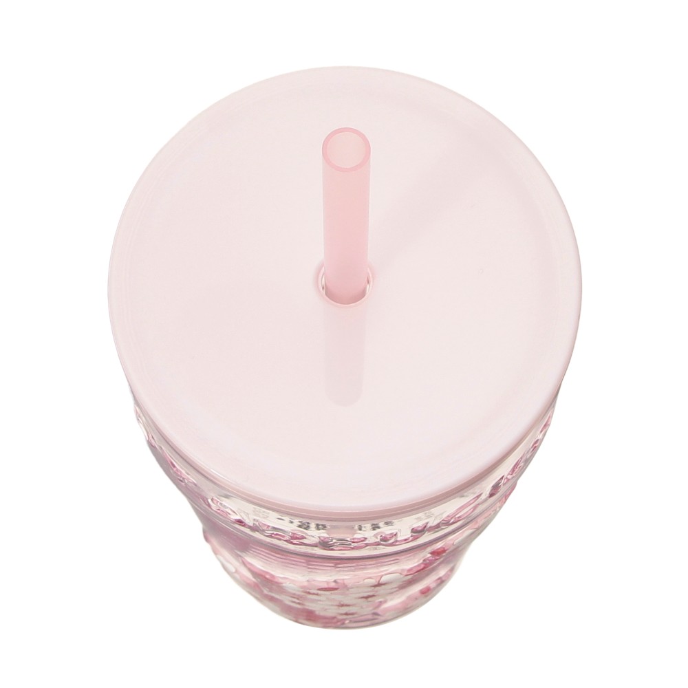 《日本🇯🇵 STARBUCKS 2026 Sakura🌸櫻花杯限定系列》【第一彈】 櫻花立體壓花玻璃杯 473ml