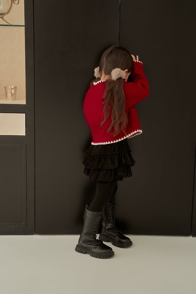 Momoann | Velvet-style tiered pants