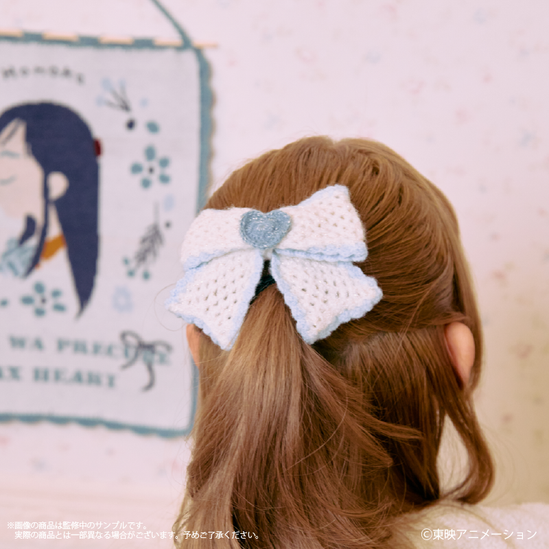 《Pre-Order》Knit Ribbon Hair Pin 髮夾｜Precure 光之美少女 Max Heart meets Palude (26PC03-P)