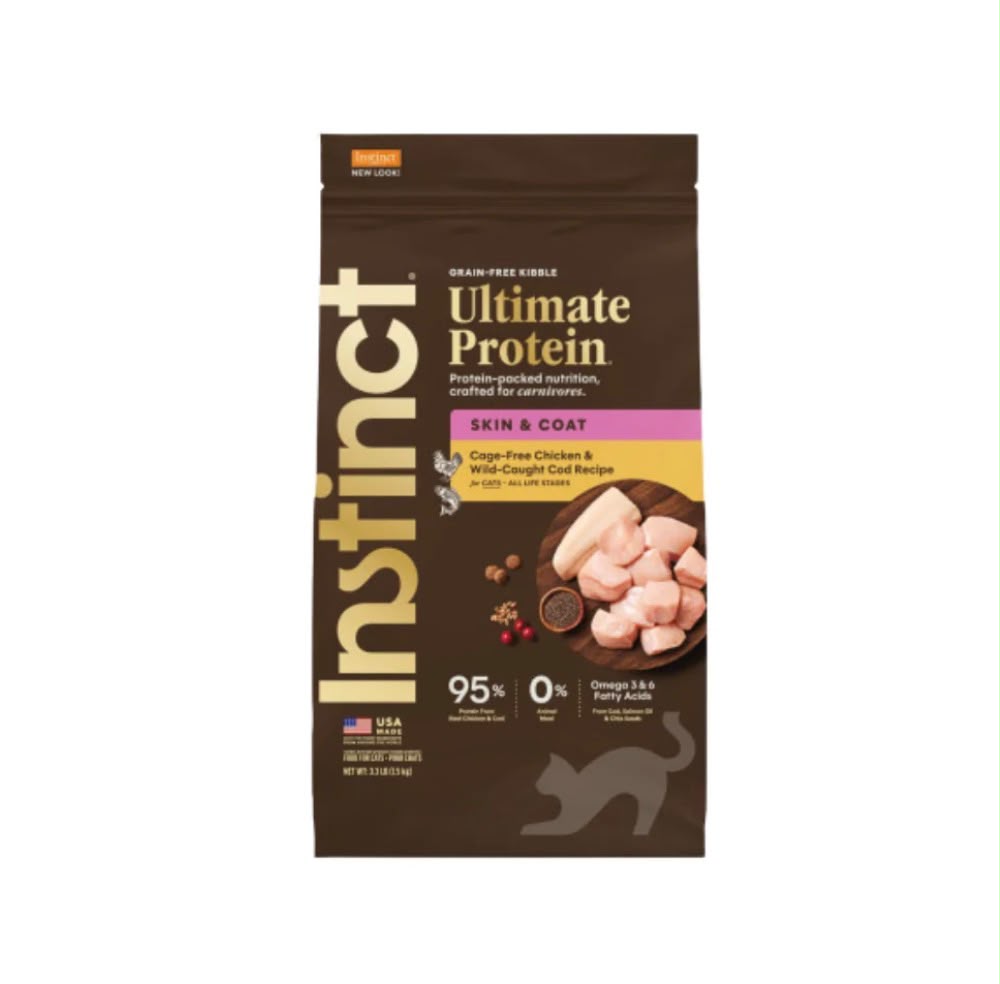 Instinct 本能 - 頂級蛋白質貓糧 ( 雞肉+鱈魚 ) 護毛配方 (10Lbs)