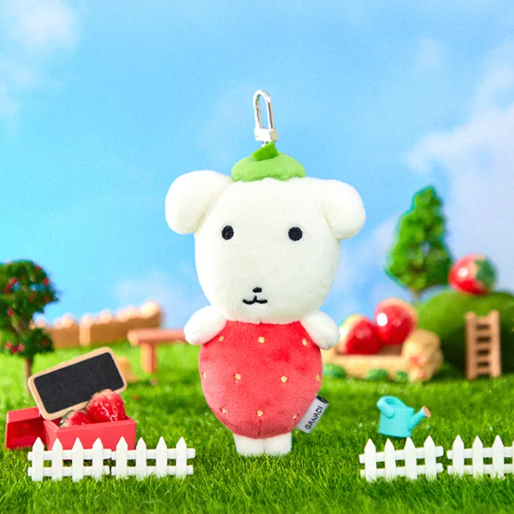 [GANADI] STRAWBERRY PLUSH KEYRING (2款)