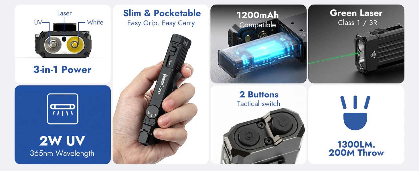 Wuben X5 EDC手電筒