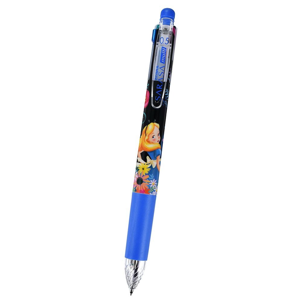 現貨｜【日本 Disney Store 限定】Alice 愛麗絲 日本製 Zebra SARASA multi 4+1 多功能5用筆 4色啫喱筆+鉛芯筆 214040