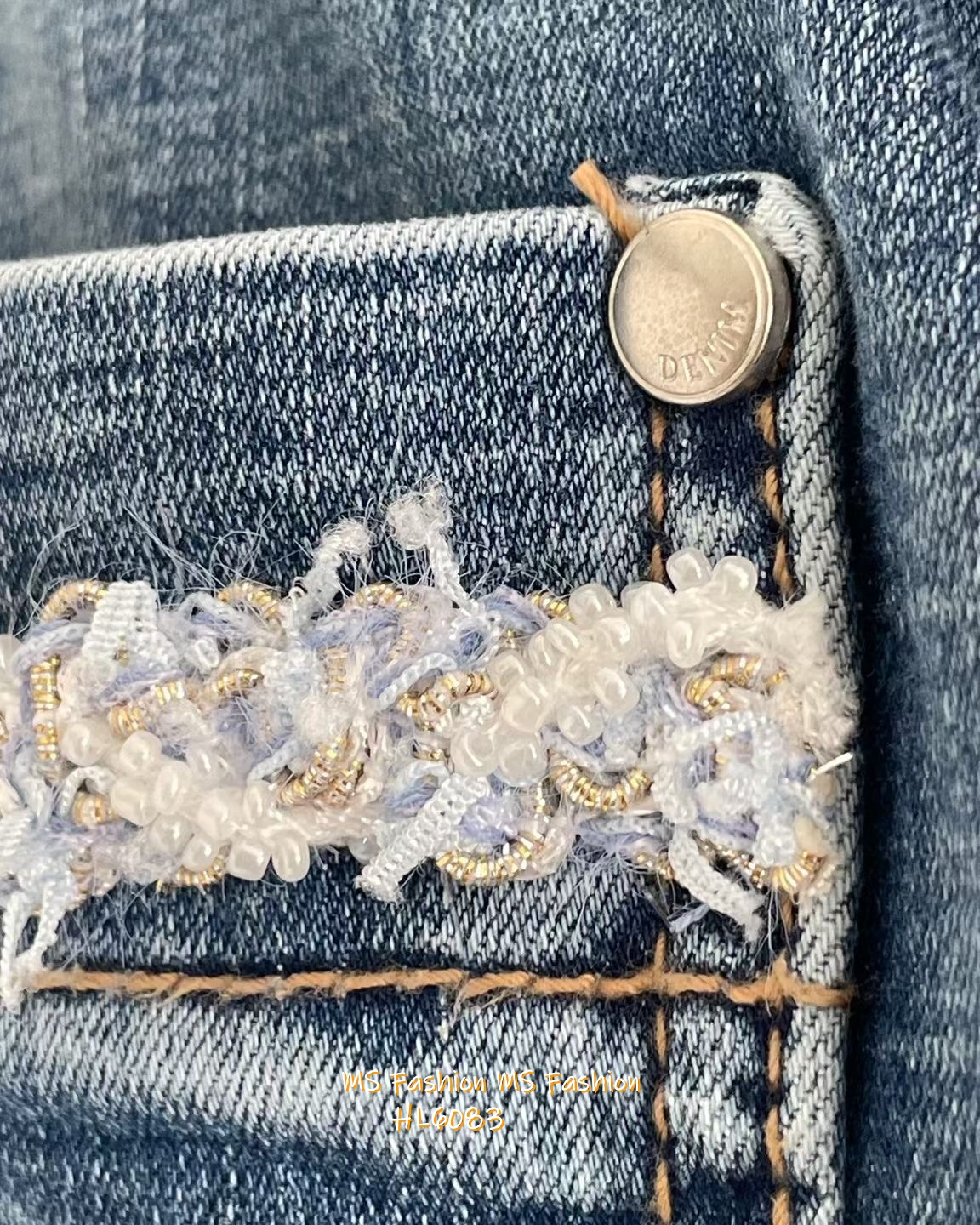 HL6083 韓國🌼Howluk前兩袋裝飾闊筒牛