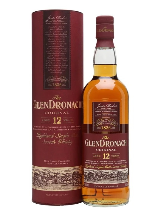 格蘭多納 12 年 單一麥芽蘇格蘭威士忌 The GlenDronach 12 Year Old "Original" Single Malt Scotch Whisky 43% 700ml