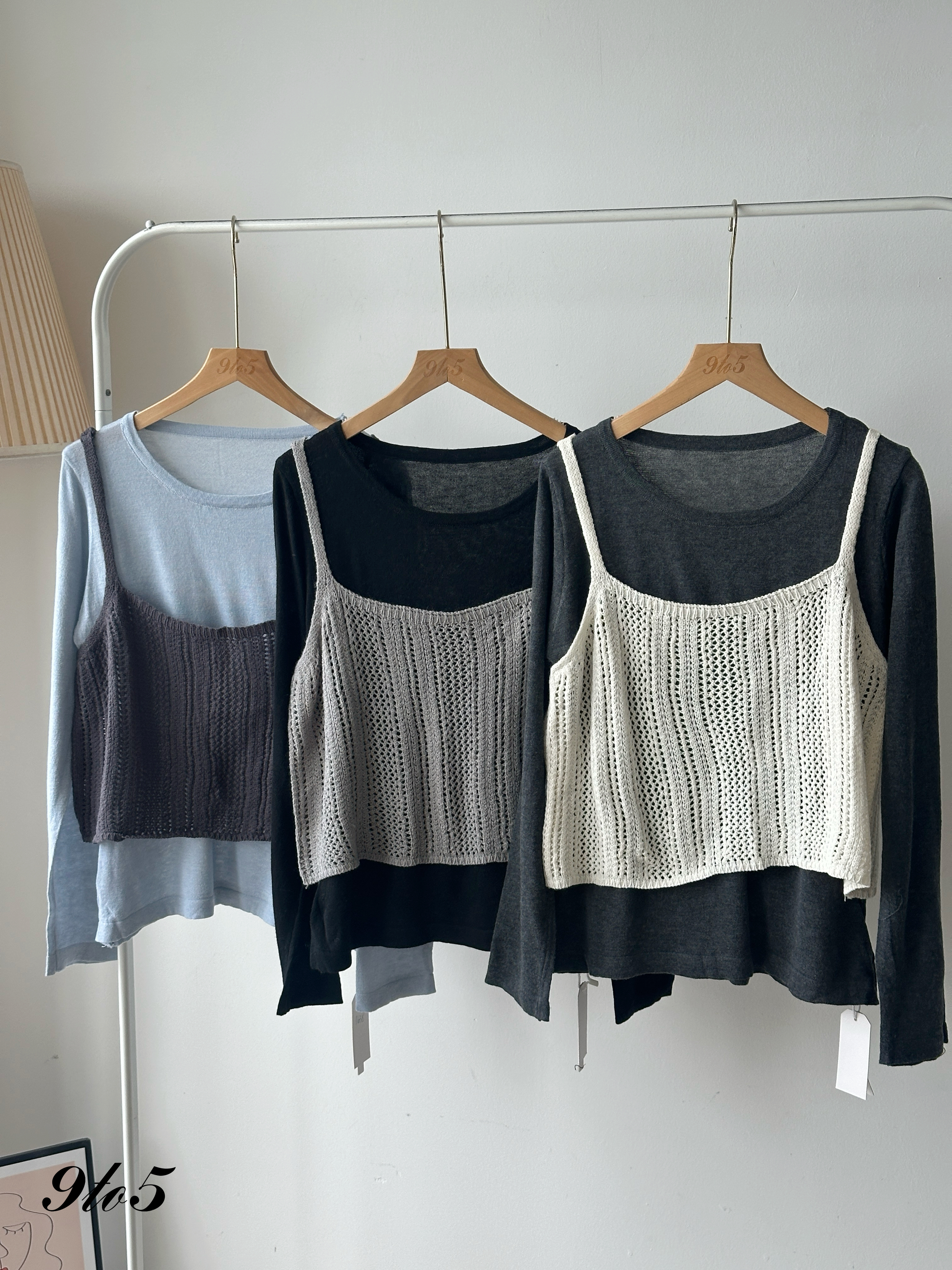 T4099 Two-Piece Knit Top - 5 Colors 