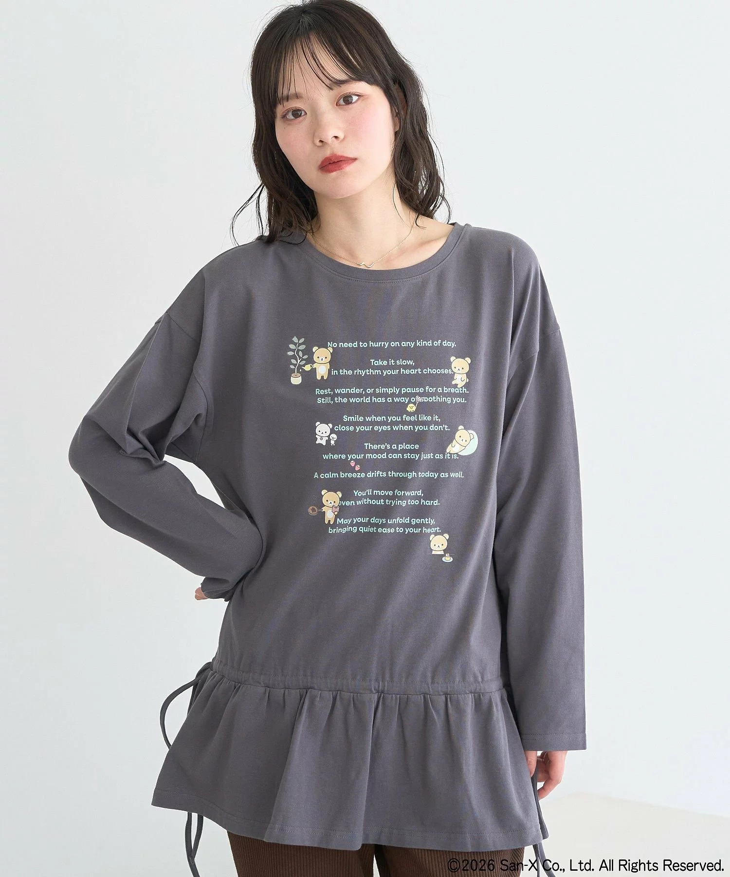 日本預訂📍日本鬆弛熊 × earth music&ecology系列 - 長袖上衣