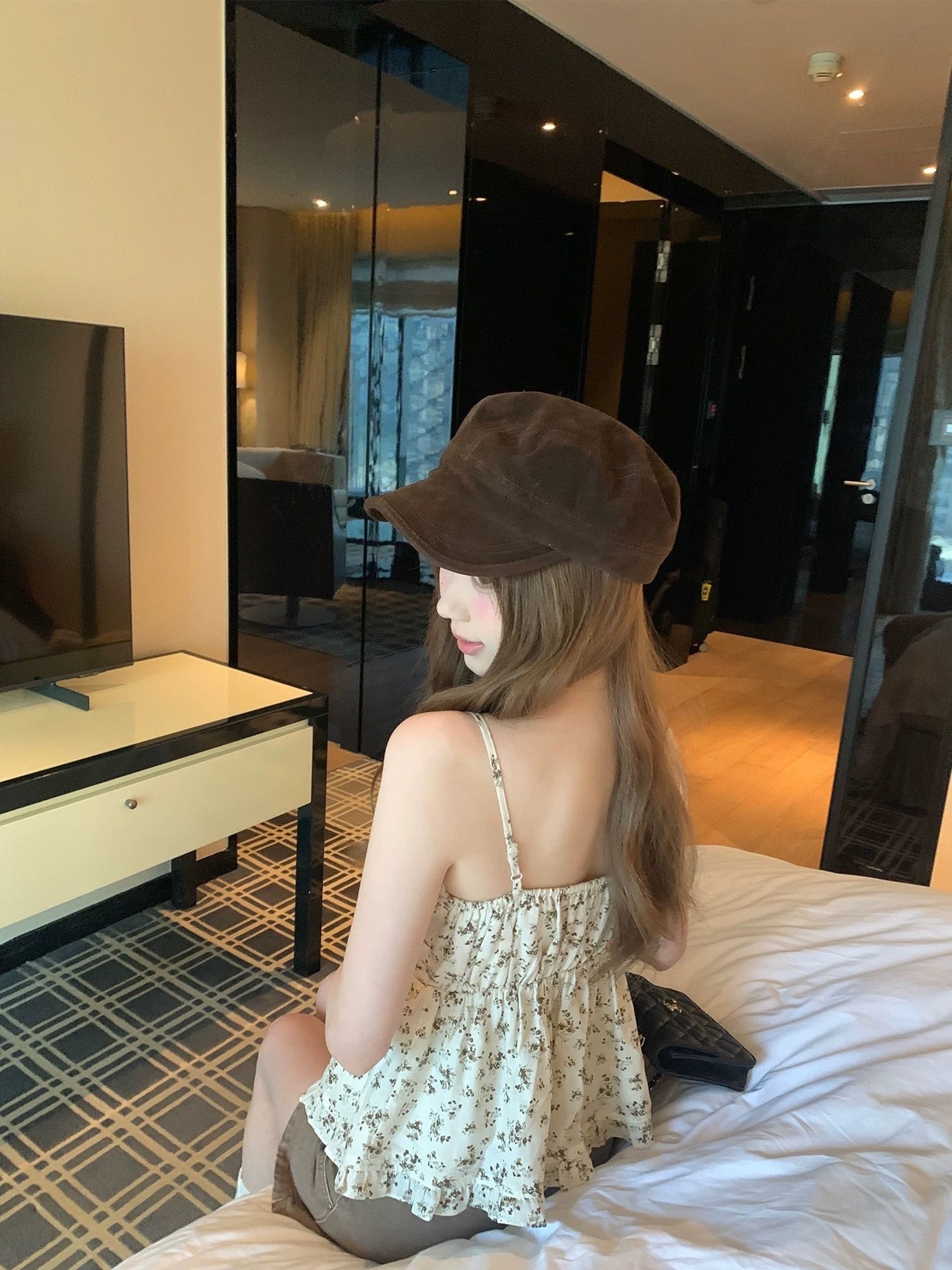 TP596气质小碎花吊带