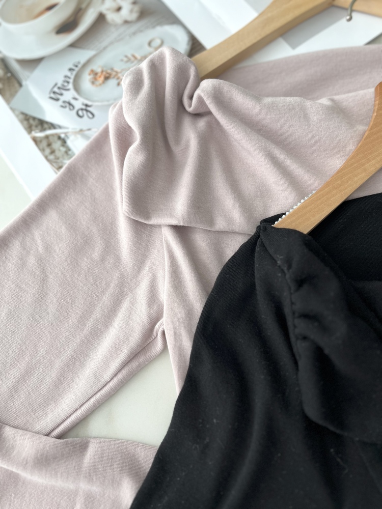 Muse Off Shoulder Drape Top (Black)