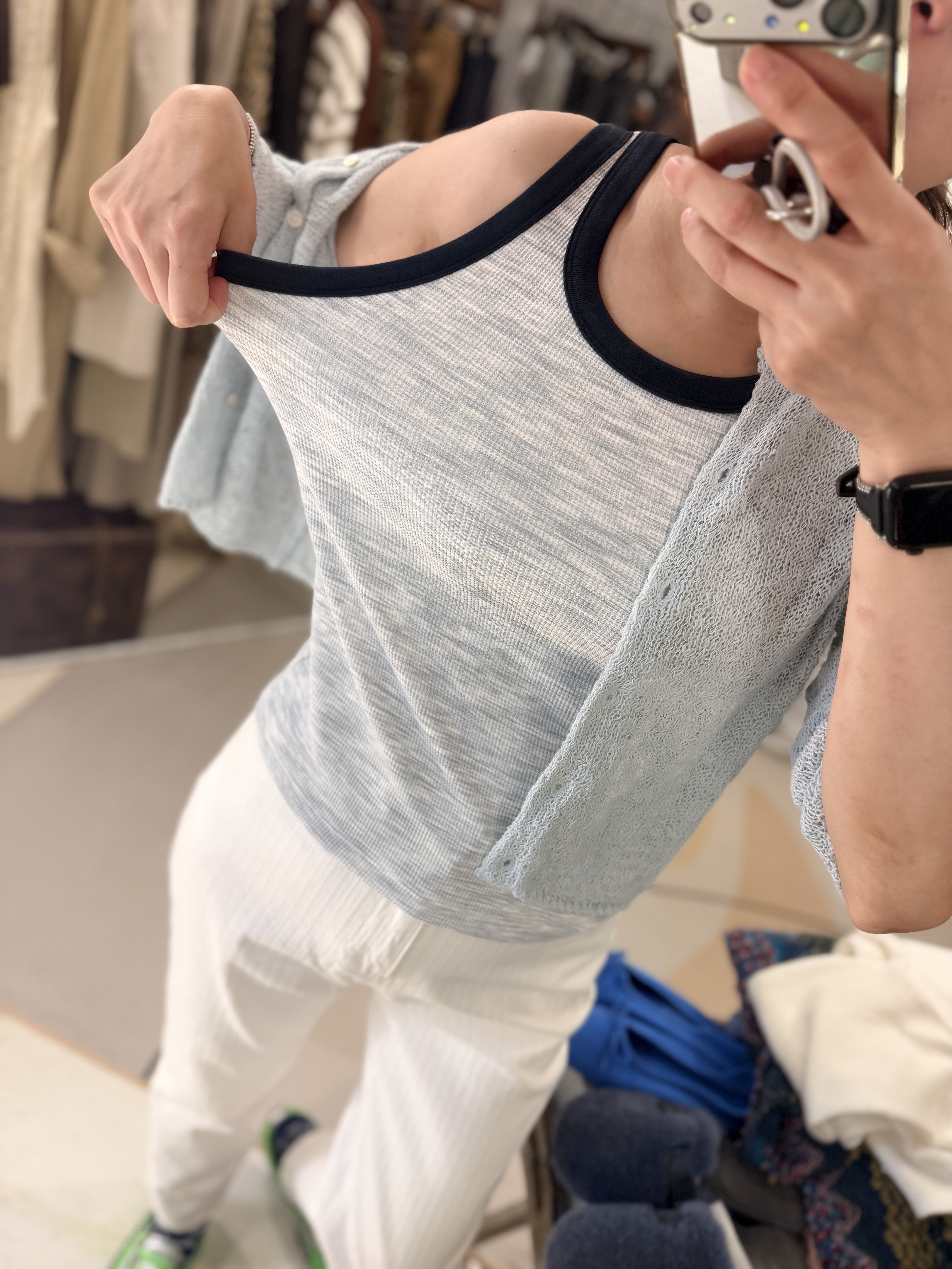 Blue vest