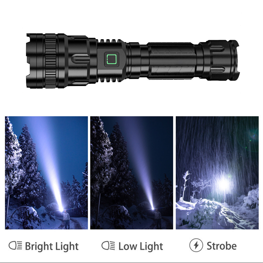 充電變焦強光手電筒 含電池 1x 18650 UB0274