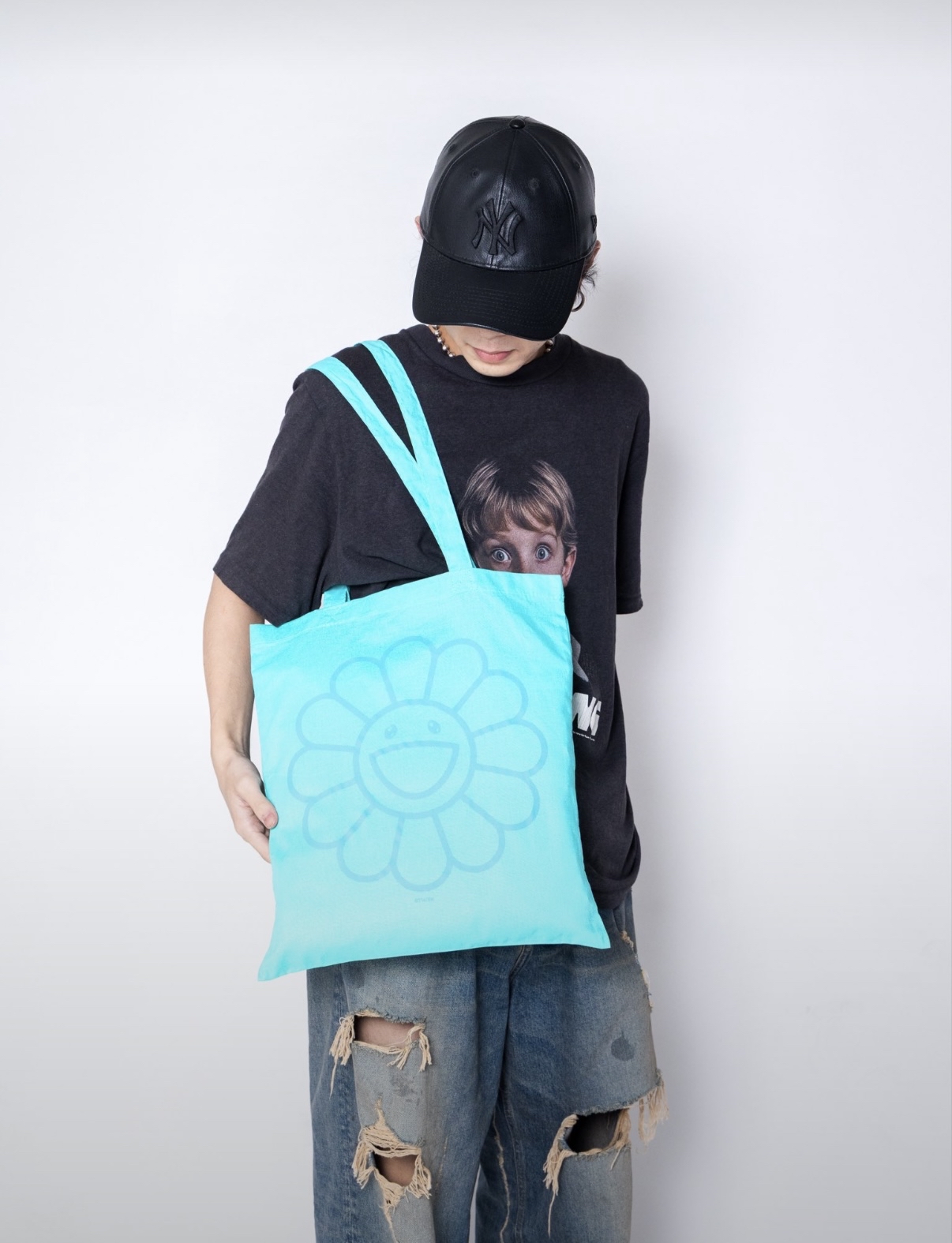 TONARI NO ZINGARO x 村上隆 MONONOKE RECORDS 經典太陽花帆布ToteBag 