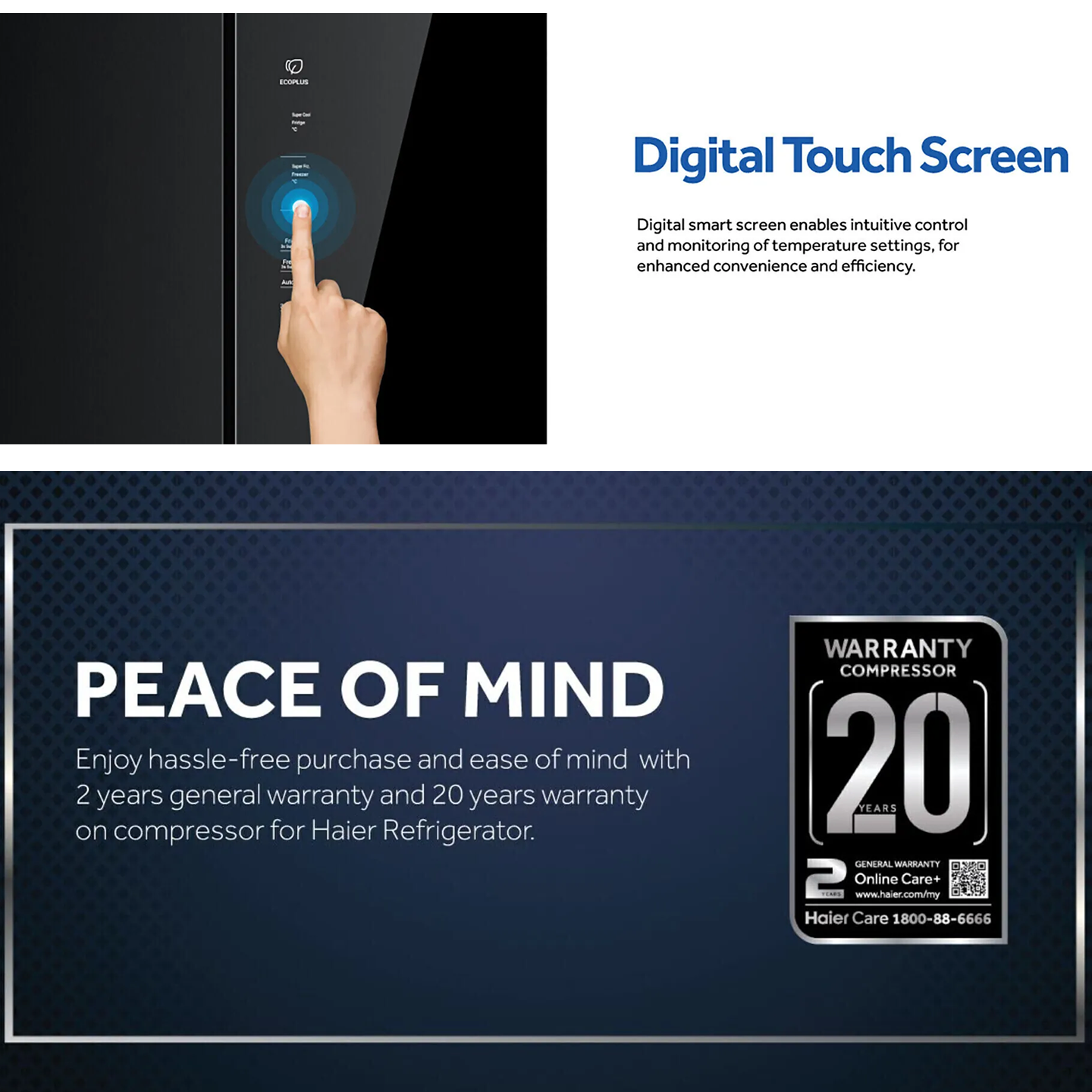 Haier 480L Multi-Door Inverter Glass Fridge (HRF-IM480MG)