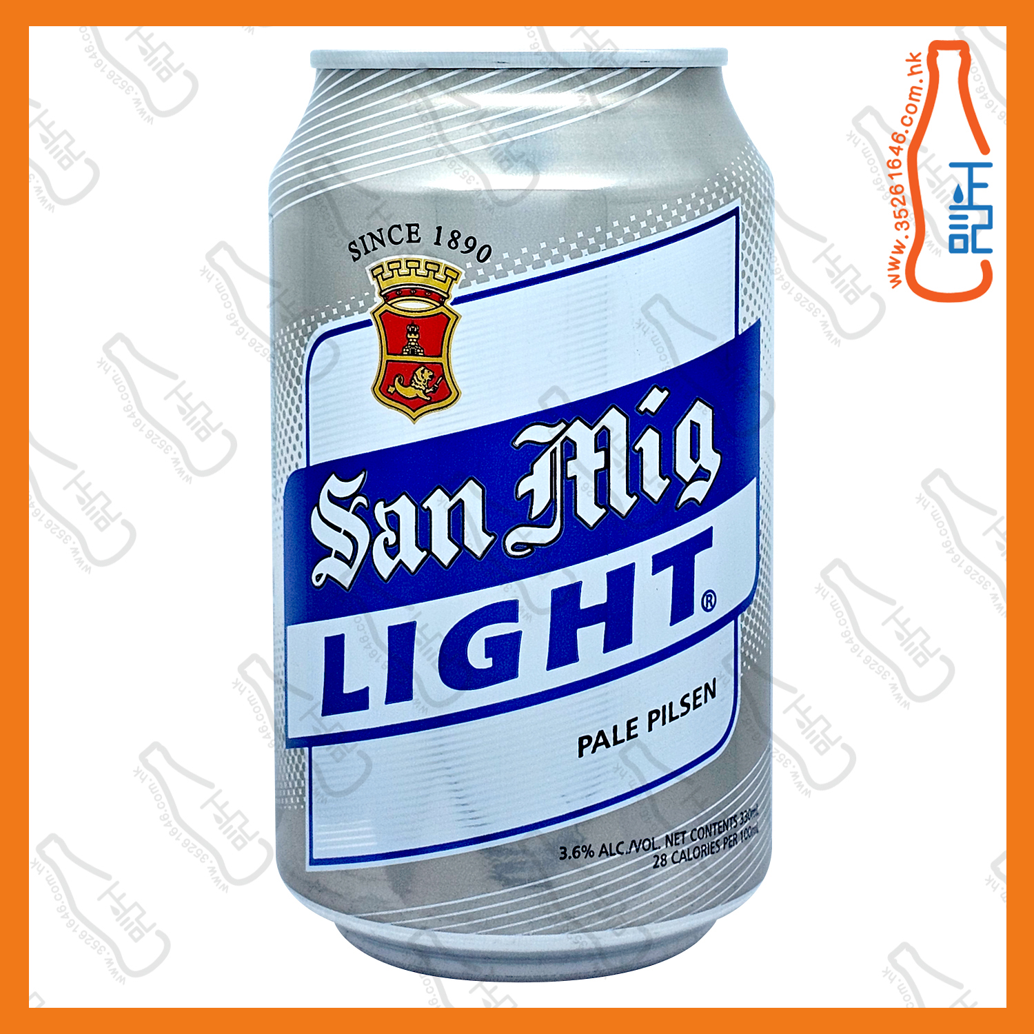 (細罐)生力清啤啤酒 330ml x 24罐 /箱